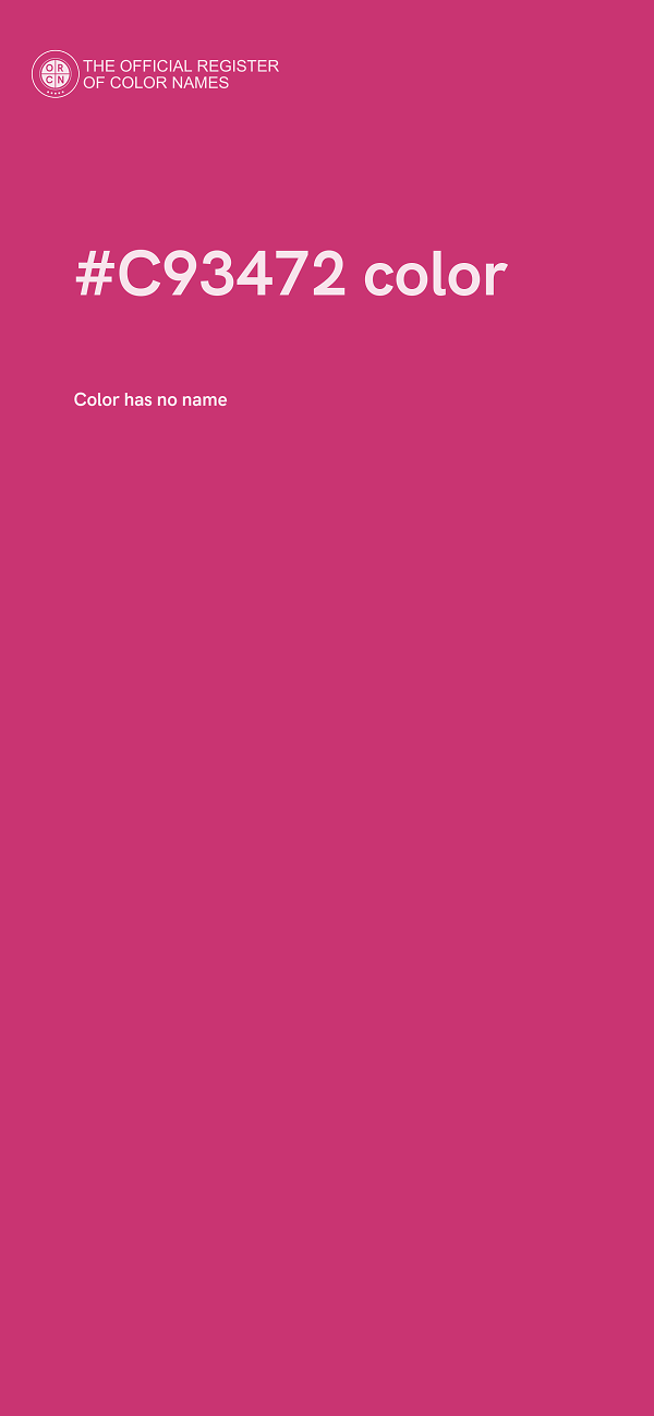 #C93472 color image