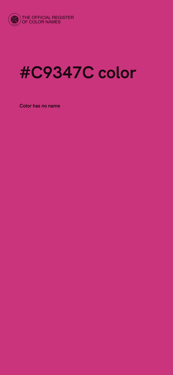 #C9347C color image
