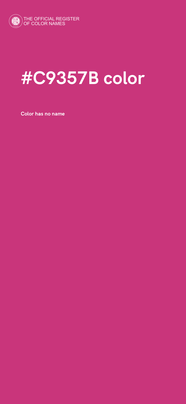 #C9357B color image
