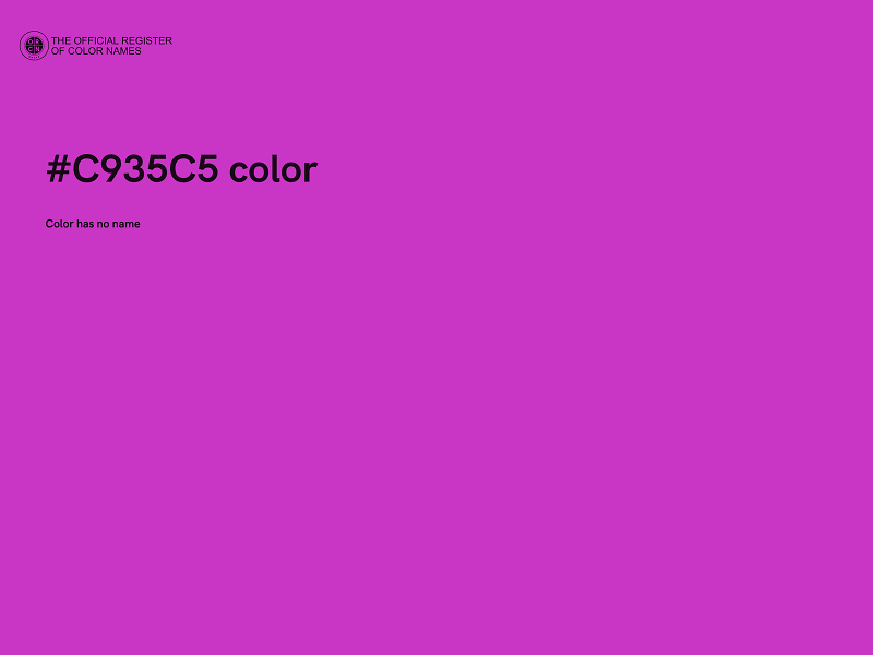 #C935C5 color image