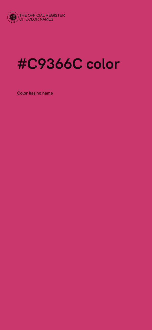 #C9366C color image