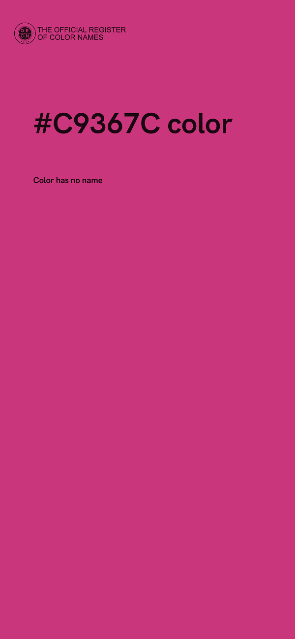 #C9367C color image