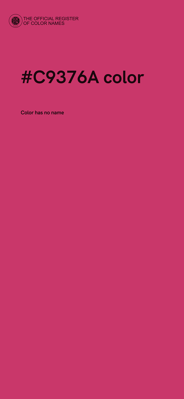 #C9376A color image