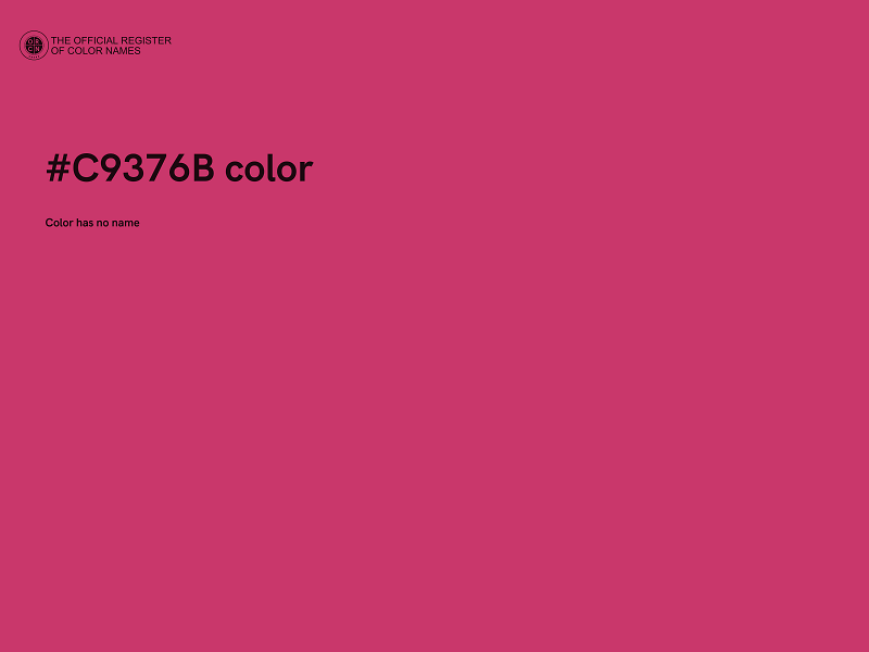 #C9376B color image
