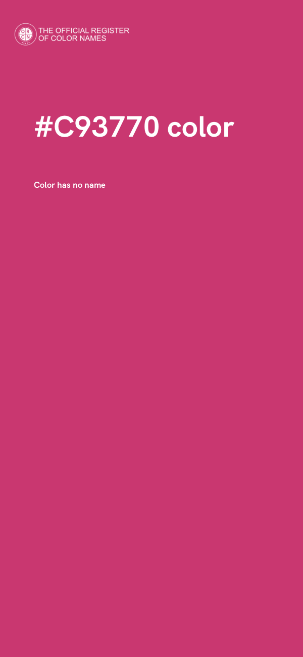 #C93770 color image