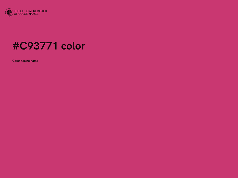 #C93771 color image