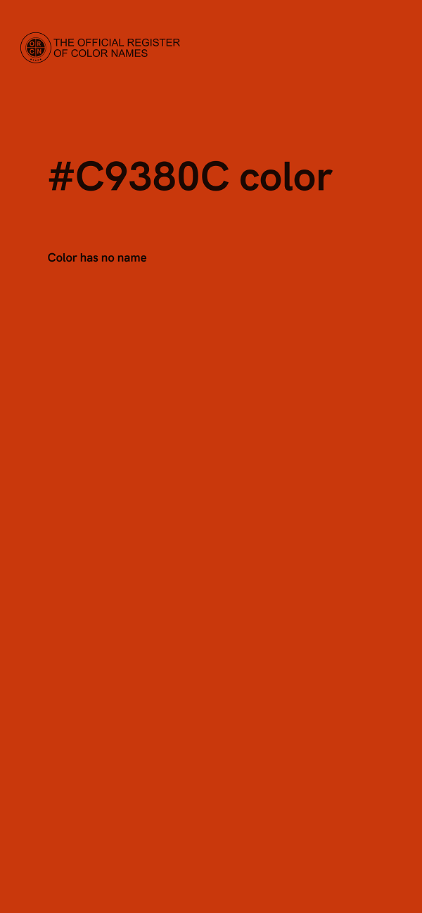 #C9380C color image