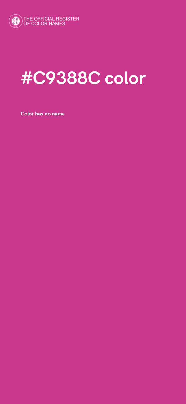 #C9388C color image