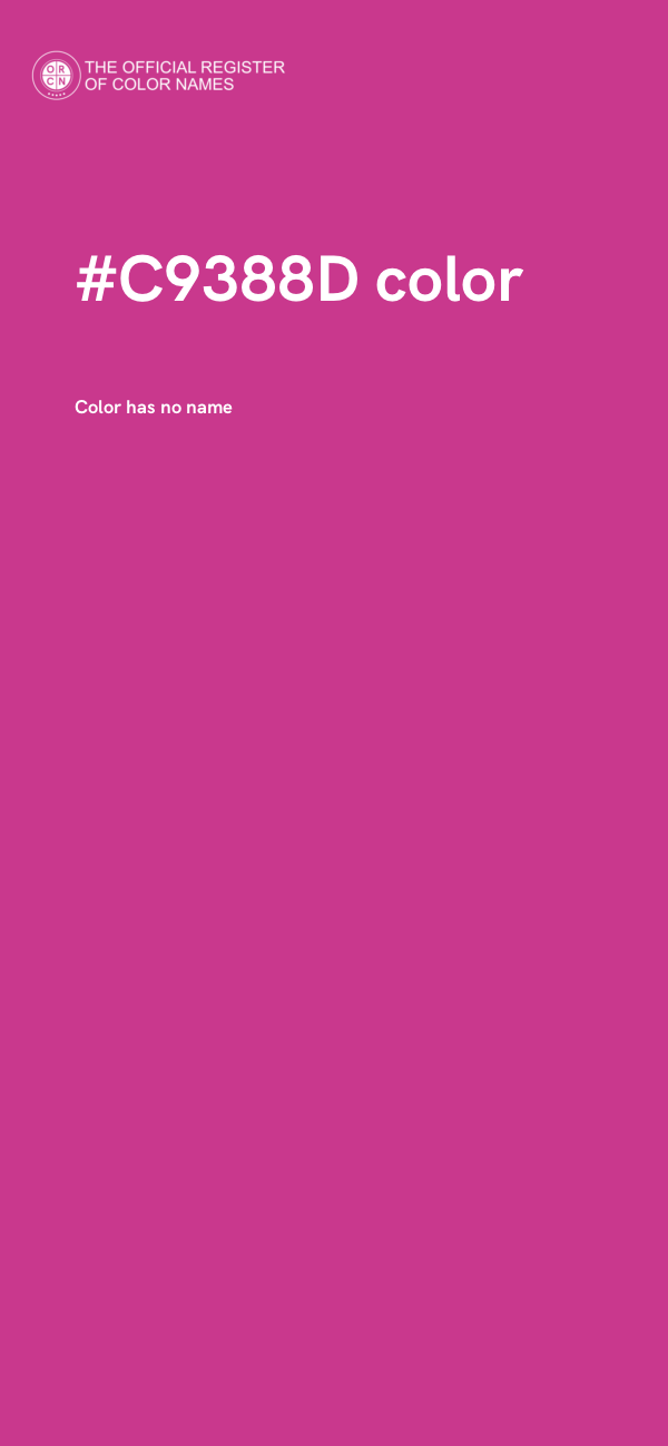 #C9388D color image