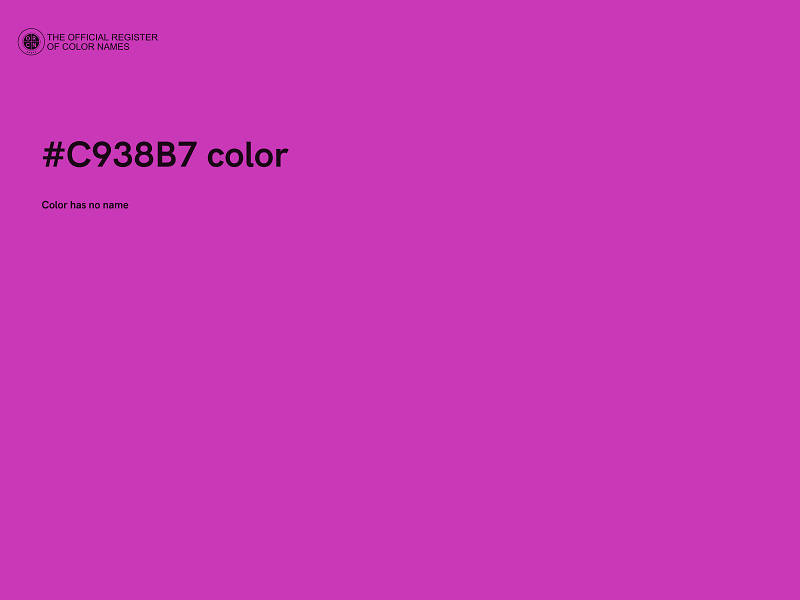#C938B7 color image