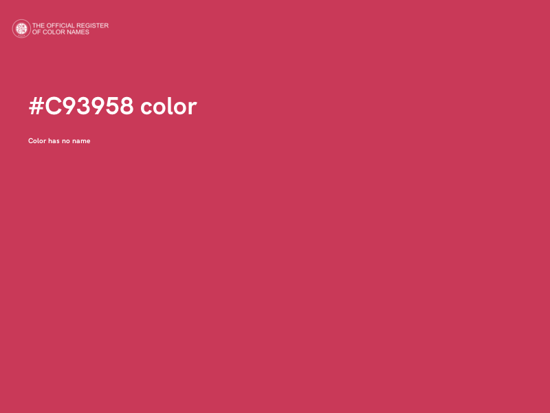 #C93958 color image
