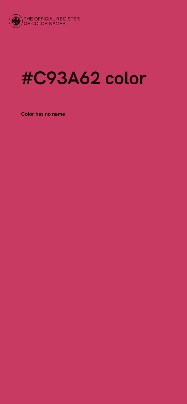 #C93A62 color image