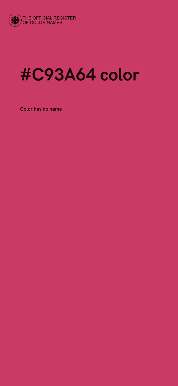 #C93A64 color image