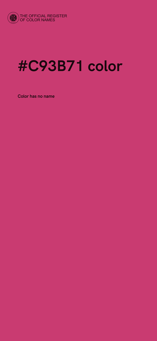 #C93B71 color image