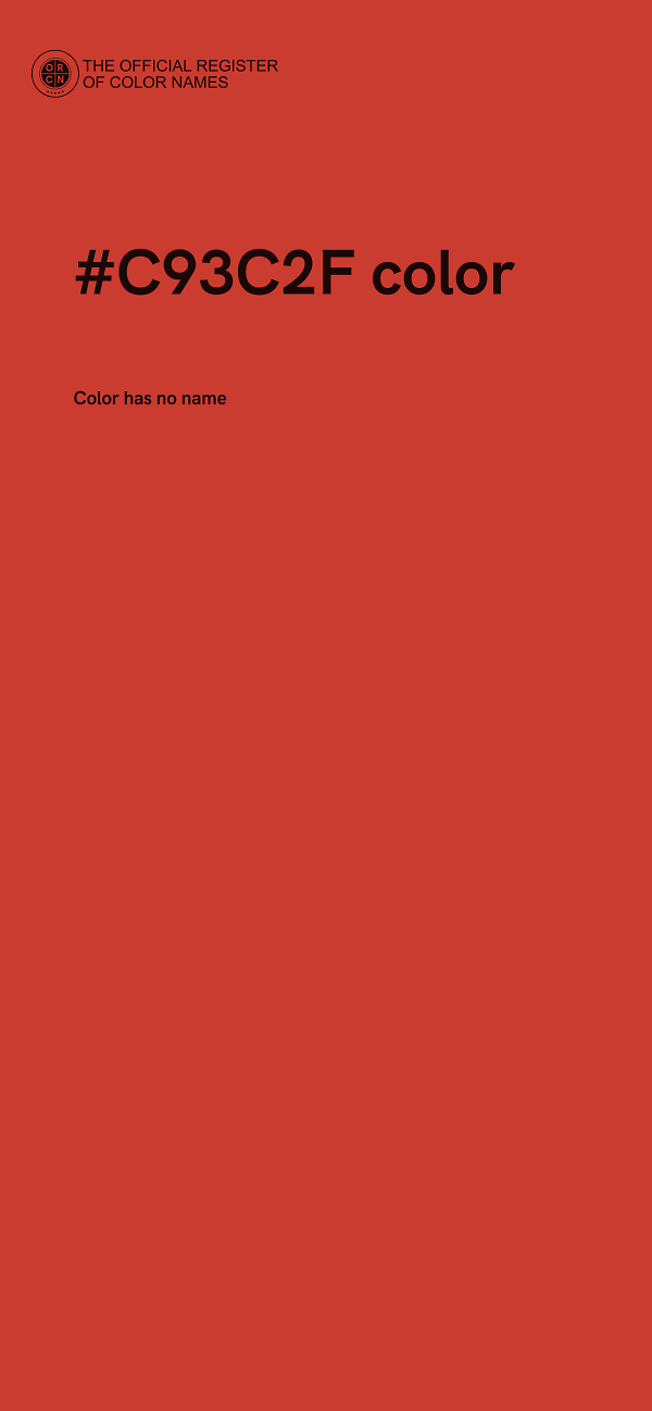 #C93C2F color image