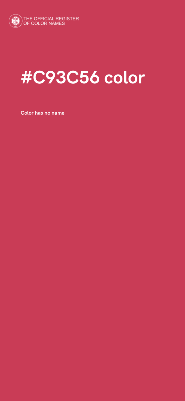 #C93C56 color image