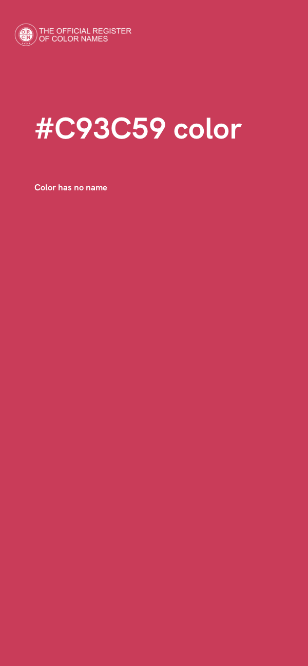 #C93C59 color image