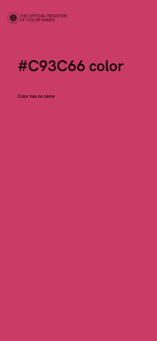 #C93C66 color image
