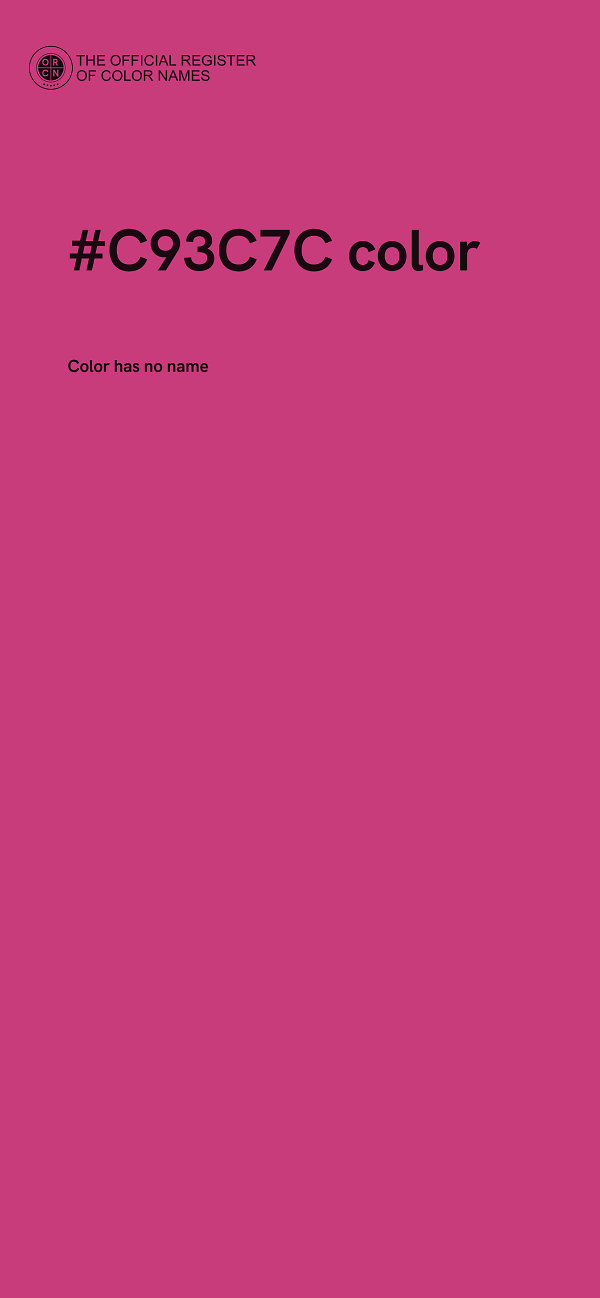 #C93C7C color image