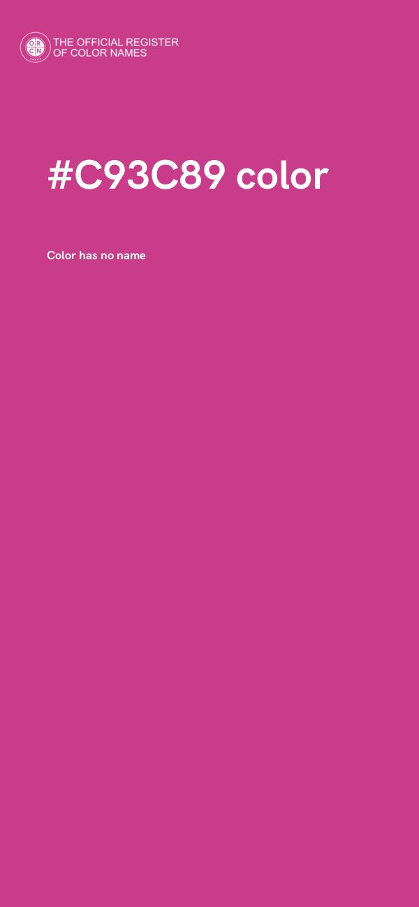 #C93C89 color image