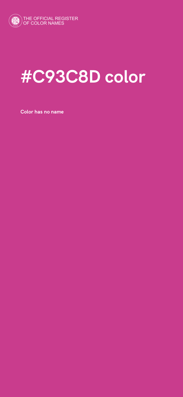 #C93C8D color image