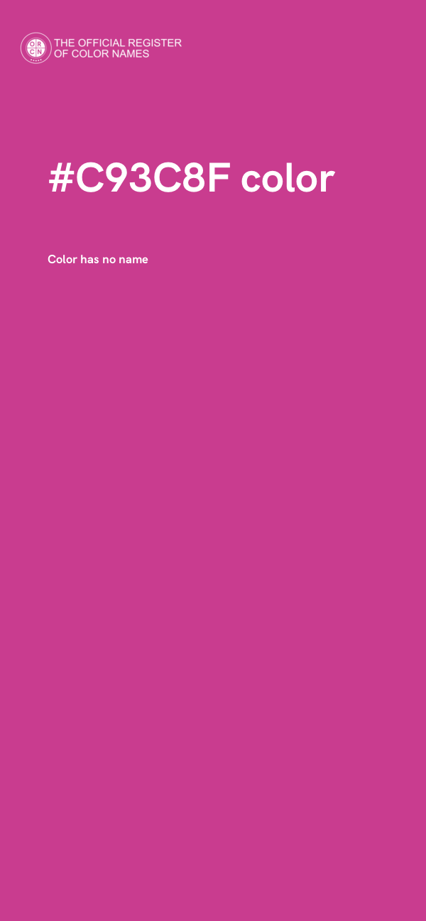 #C93C8F color image