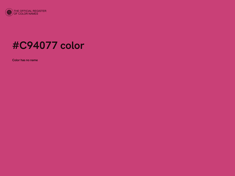 #C94077 color image