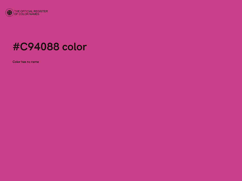 #C94088 color image