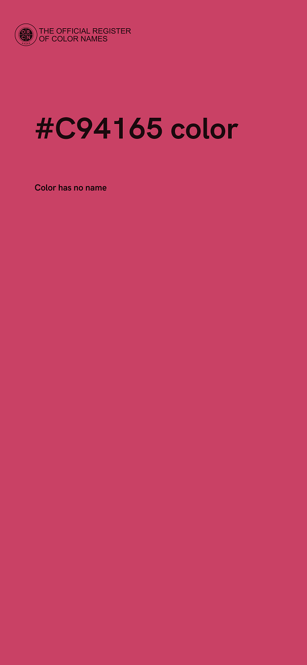 #C94165 color image
