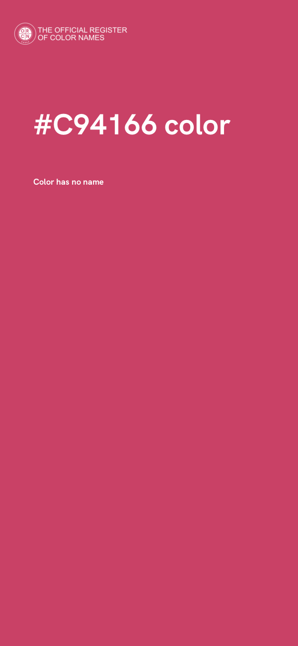 #C94166 color image
