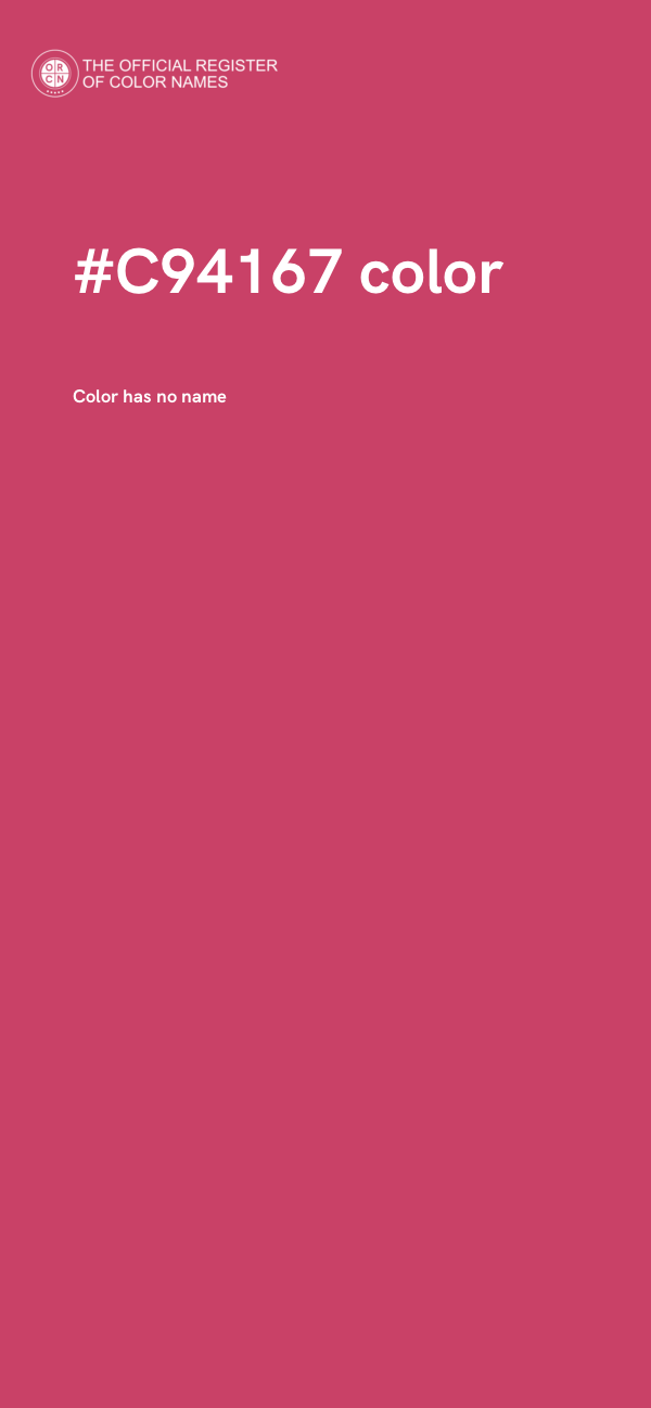 #C94167 color image