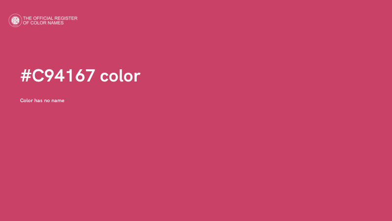 #C94167 color image