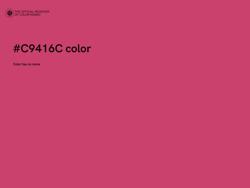 #C9416C color image