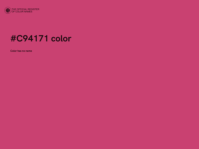 #C94171 color image