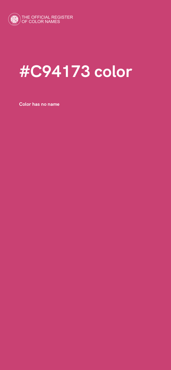 #C94173 color image