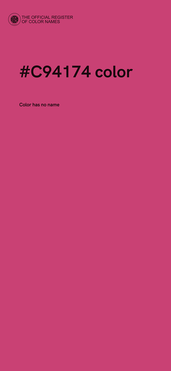 #C94174 color image