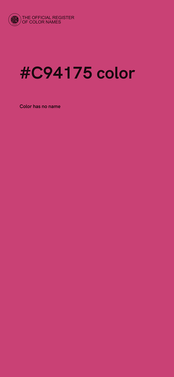 #C94175 color image