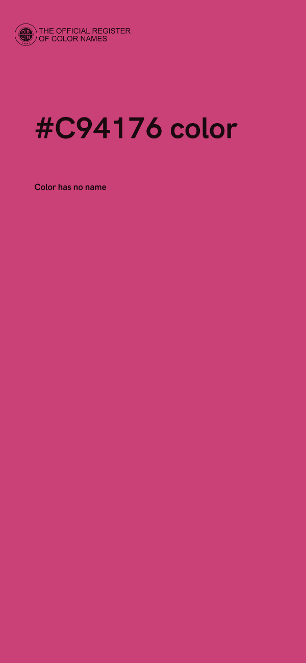#C94176 color image