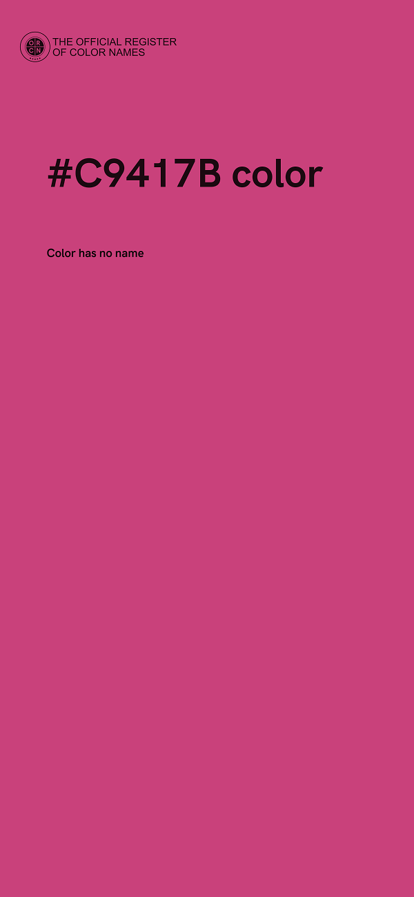 #C9417B color image
