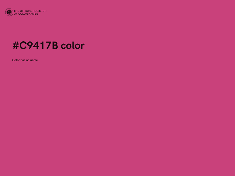 #C9417B color image