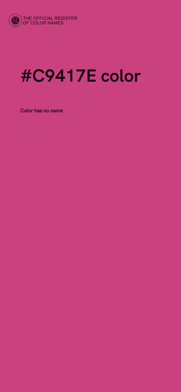 #C9417E color image