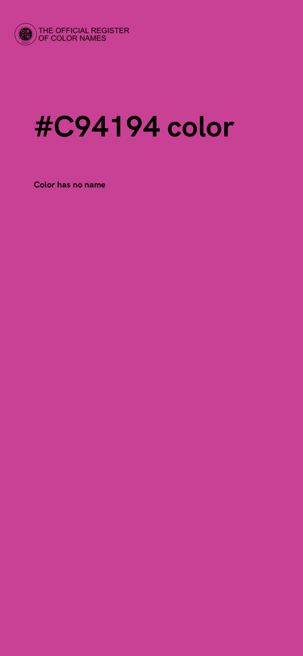 #C94194 color image