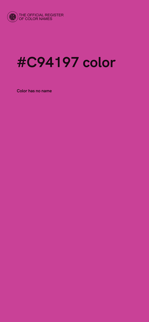 #C94197 color image