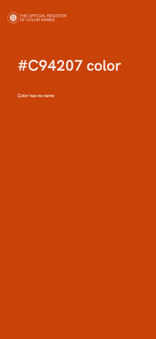 #C94207 color image