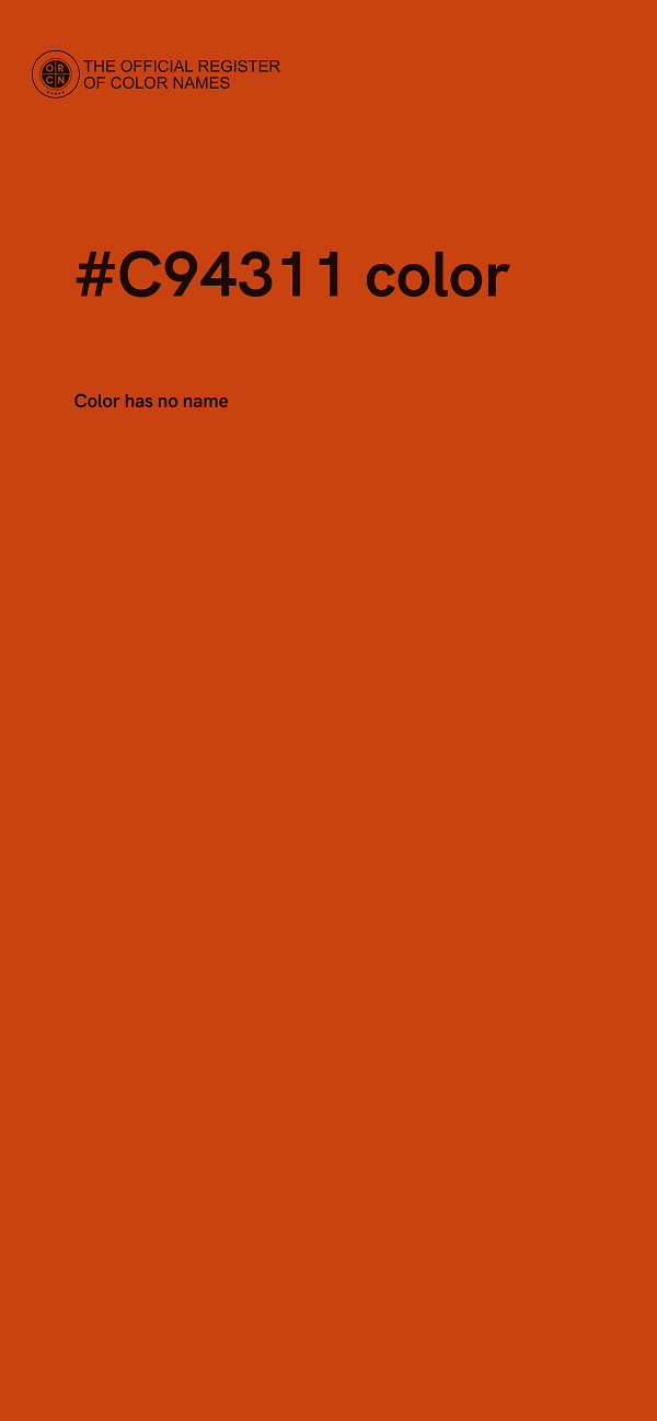 #C94311 color image