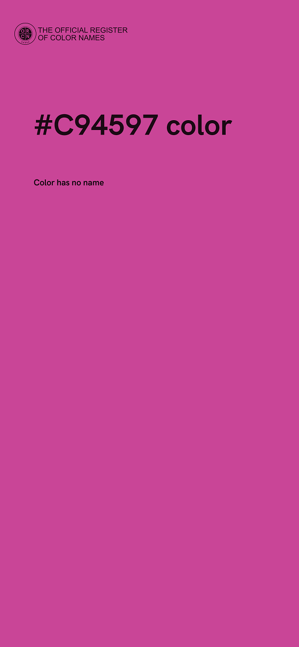 #C94597 color image