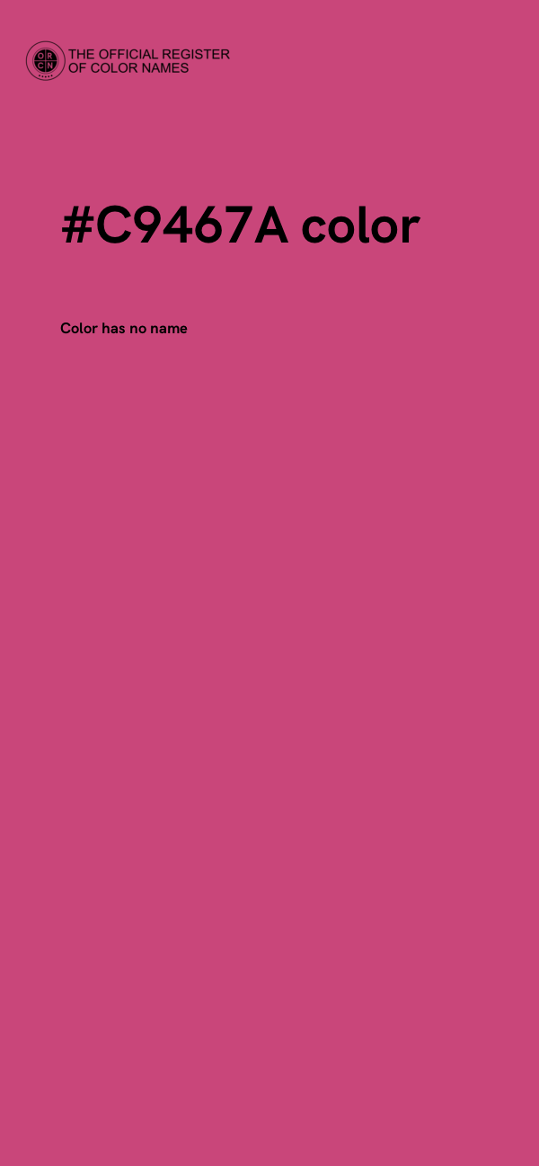 #C9467A color image
