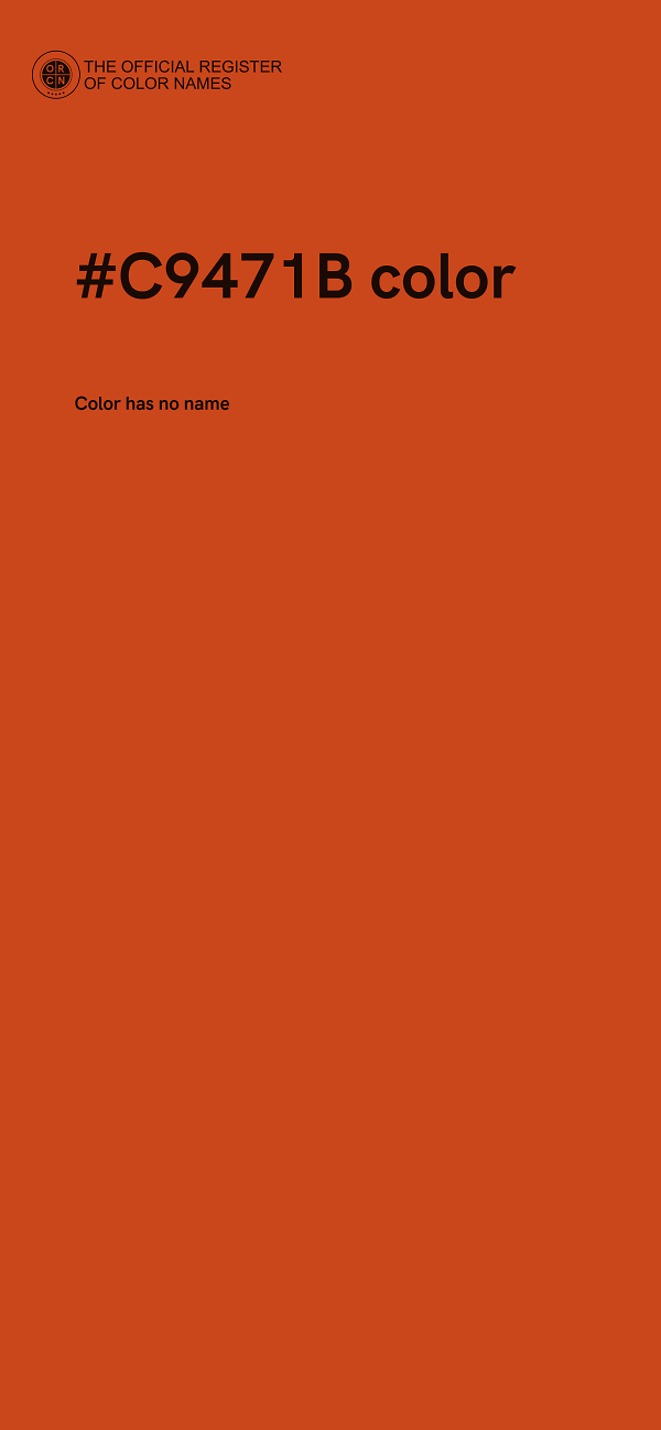 #C9471B color image