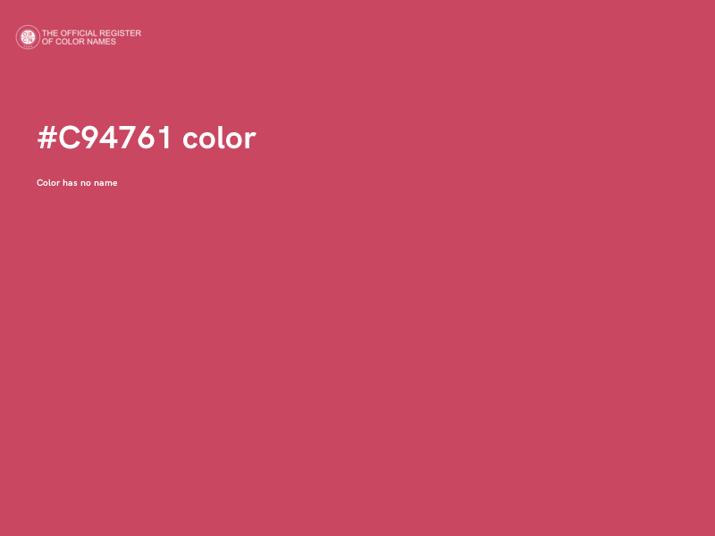 #C94761 color image