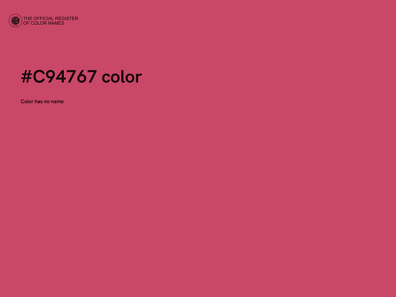 #C94767 color image